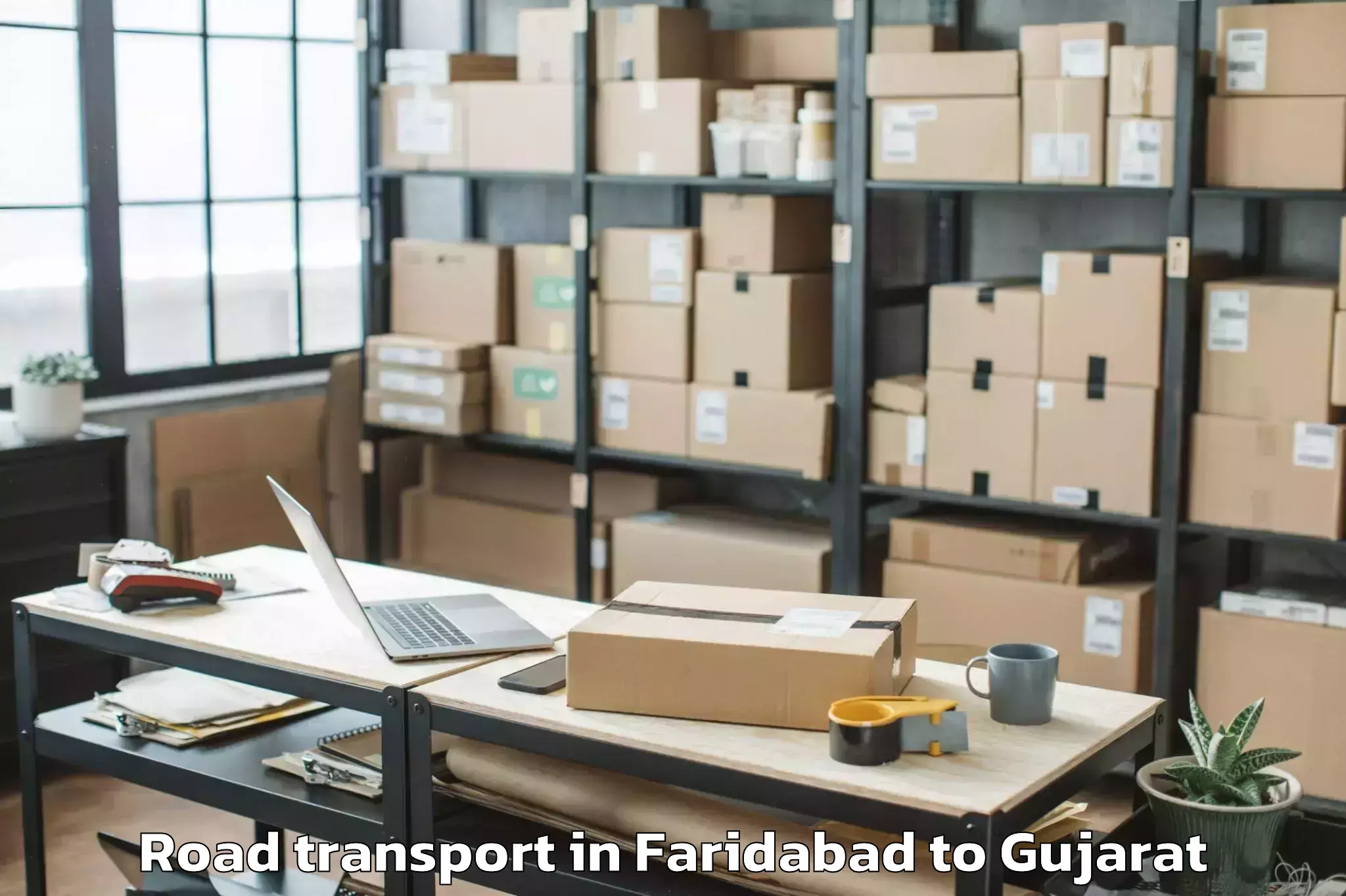 Faridabad to Tilakvada Road Transport